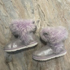 UGG BOOTS Maizey classic silver purple sparkle
